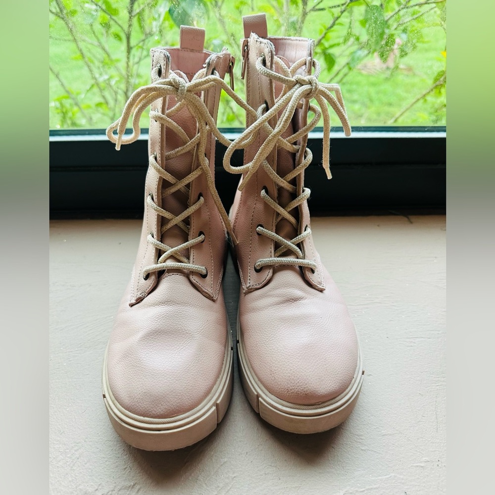 Blowfish Kara Light Pink Lace Up Boots Size Youth 5